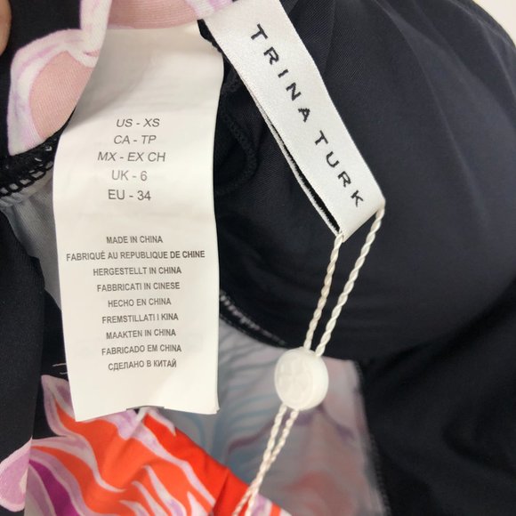 Trina Turk Floral Halter Swim Coverup Dress XS - Picture 10 of 12